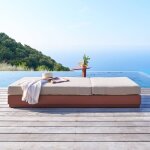 Lit de piscine allure beige / acajou - hesp�ride