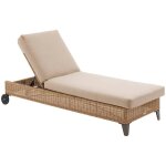 Lit de piscine boali savana aluminium r�sine tress�e et polyester - hesp�ride