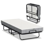 Einfeben lit pliant lit d'appoint 90x200cm invité - pliant avec 4 roulettes universelles + matelas, cadre ... Einfeben lit pliant lit d'appoint 90x200cm invité - pliant avec 4 roulettes universelles + matelas, cadre ...