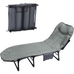 Lit pliant ext�rieur avec pieds acier, lit d'appoint int�rieur / ext�rieur pour adultes jusqu'� 1, 90m, ...