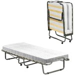 Lit pliant maristella, matelas inclus, dimensions matelas 80x190x10 cm fabriqu� en italie, noir
