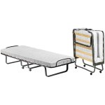 Lit pliant nives, matelas inclus 80x190x10 cm, fabriqu� en italie, noir
