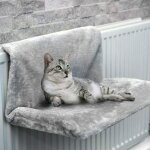 Lit de radiateur pour chat 46 x 30 x 25 cm lit � suspendre au radiateur en peluche douce chaude amovible ...