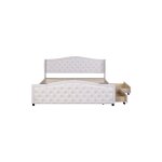 Gutent - lit rembourr 180x200 avec sommier  lattes et tte de lit, lit double, lit de rangement avec ...