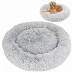 Lit rond moelleux, gris - 80x80 Lit rond moelleux, gris - 80x80