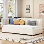 Fortuna lai - lit simple 90x200cm, canap� - lit rembourr� avec sommier � lattes, tissu velours, sans ...
