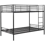 Lits superpos�s - 2 x 120 x 190 cm - noir - duotis ii