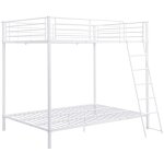 Lits superposs 2 x 140 x 190 cm - mtal - blanc - gemini ii