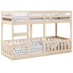 Vidaxl - lit superpos 90x190 cm bois de pin massif