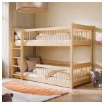 Petits - meubles - lit superposé 90x200 au sol sommiers inclus marion bois Petits - meubles - lit superposé 90x200 au sol sommiers inclus marion bois