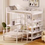 Fortuna lai - lit superposé 90x200cm - lit enfant 2 places avec sommier à lattes et compartiments de ... Fortuna lai - lit superposé 90x200cm - lit enfant 2 places avec sommier à lattes et compartiments de ...