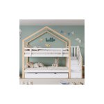 Lits superposs, lit cabane extensible, lit coulissant, escalier avec 4 tiroirs, lit enfant et lit bb ...