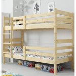 Lit superpos eric 90x190 bois massif - pin naturel - barrire - sommier - tiroir - sparable en 2 lit ...