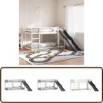 Lit superpos avec toboggan et chelle sans matelas 80x200 cm - lit superpose - lit enfant - lit mezzanine ...