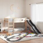 Vidaxl - lit superpos avec toboggan et chelle sans matelas 90x190 cm