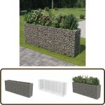 Vidaxl - lit surlev  gabion acier galvanis 270x50x100 cm - jardiniere - gabion - fleurissement - ...