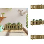 Lit surlev de jardin design de clture bois de pin imprgn - lit surlev - jardin - bois - pin - ...
