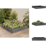 Lit sur�lev� de jardin doublure 120x120x25 cm bois massif sapin - lit sur�lev� - jardin - bac � plantation ...