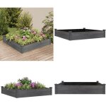 Vidaxl - lit surlev de jardin doublure 120x120x25 cm bois massif sapin - lit surlev - jardin - bac ...
