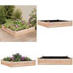 Vidaxl - lit surlev de jardin doublure 120x120x25 cm bois massif sapin - jardiniere - lit surlev ...