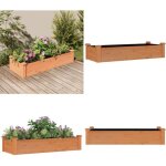 Vidaxl - lit surlev de jardin doublure 120x45x25 cm bois massif sapin - lit surlev - jardin - bac ...