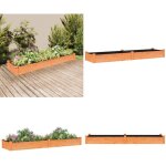Lit surlev de jardin doublure 240x60x25 cm bois massif sapin - lit surlev jardin - jardinire bois ...