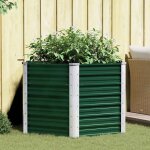 Lit sur�lev� de jardin - jardini�re sur�lev�e - bac de jardin sur�lev� acier galvanis� 129x129x77 cm ...