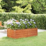 The living store - lit surélevé de jardin rouillé 160x80x45 cm acier corten - jardiniere - bac acier ... The living store - lit surélevé de jardin rouillé 160x80x45 cm acier corten - jardiniere - bac acier ...