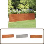 Vidaxl - lit surlev de jardin rouill 320x40x77 cm acier corten - jardiniere - bac acier - plante - ...