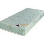 Literie julien - 90x200 cm ressorts ensaches + 5 cm memoire de forme 60 kg / m3 - matelas luxe + oreiller ...