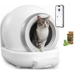Liti�re automatique nice kitty bj - pl01 65l blanche bluetooth avec application