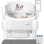 Liti�re chat autonettoyante capacit� maximale de 76l, bac � liti�re pour chat alerte intelligente via ...