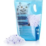 Litire pour chat, cristaux de silicate, litire pour chat de haute qualit, sans poussire ni grumeaux, ...