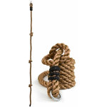 Littletom corde de sport  n?uds 195x2, 5 cm jouet pour enfants escalade nature