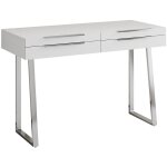 Bureau alexia, blanc, 120 x 50 cm avec tiroirs, vicco