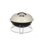 Livoo - barbecue a charbon portable doc301 - �34 cm - grille chrom� - hauteur 18 cm - poign�es - loquets ...
