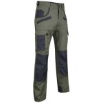 Lma - pantalon de travail multipoches bicolore avec poches genouillres secateur kaki / gris 60