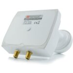 Lnb monobloc twin - opticum - 6� - double t�te - 2 sorties - faible bruit 0, 1db