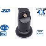 Lnb single pl - 1, 0. 1db high gain 70 db - t�te parabole universelle compatible full hd 4k tntsatcanal ...