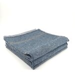 Lot de 3 serpillires l'original blue g - 50x100 cm - toile de jean recycl, muli usages - nettoyage ...