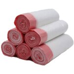 Lntyq - lot de 120 sacs poubelle transparents avec cordon de serrage 45 x 50 cm