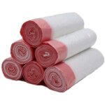 Lntyq - lot de 120 sacs poubelle transparents avec cordon de serrage 45 x 50 cm