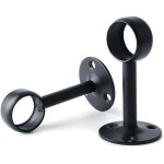 2 pices acier inoxydable tringle  rideau supports, pour poteau tiges de suspension au plafond pour ...