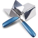 Lot de 2 truelles d'angle 80 x 60 mm, truelles d'angle intrieures et extrieures, acier inoxydable, ...
