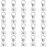Lntyq 20pcs rouleaux de rail de rideaux, rouleaux de rail, rouleaux de tringle  rideaux glissires, ...