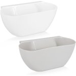 2x coupelle collecte déchets cuisine - bac poubelle collecteur 3, 8l pour plan de travail - récipient ... 2x coupelle collecte déchets cuisine - bac poubelle collecteur 3, 8l pour plan de travail - récipient ...