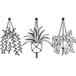 3 pièces vase à fleurs art mural en métal décor de ornements fleur dans un vase décoration murale, noir ... 3 pièces vase à fleurs art mural en métal décor de ornements fleur dans un vase décoration murale, noir ...