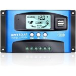 30a contrleur de charge solaire mppt, 12 v / 24 v, avec surveillance automatique de la mise au point ...