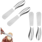 4 pcs couteaux à beurre et à fromage couteau à beurre en acier inoxydable outils de cuisine pour couper ... 4 pcs couteaux à beurre et à fromage couteau à beurre en acier inoxydable outils de cuisine pour couper ...