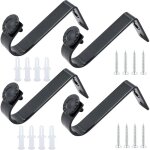 Lot de 4 supports de plafond pour tringles à rideaux, supports de tringle à rideaux, supports de tringle ... Lot de 4 supports de plafond pour tringles à rideaux, supports de tringle à rideaux, supports de tringle ...